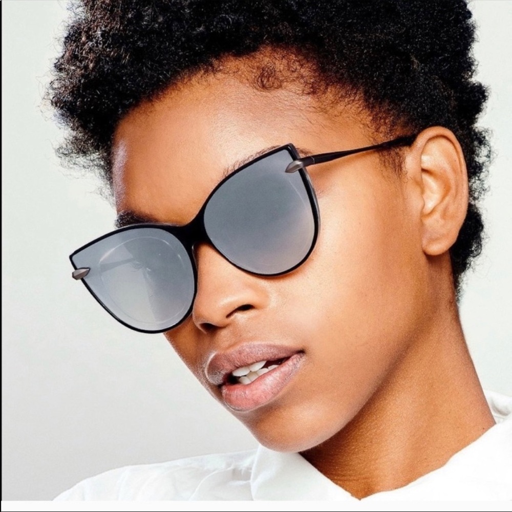 Krewe Leveau Nylon sunglasses black and crystal